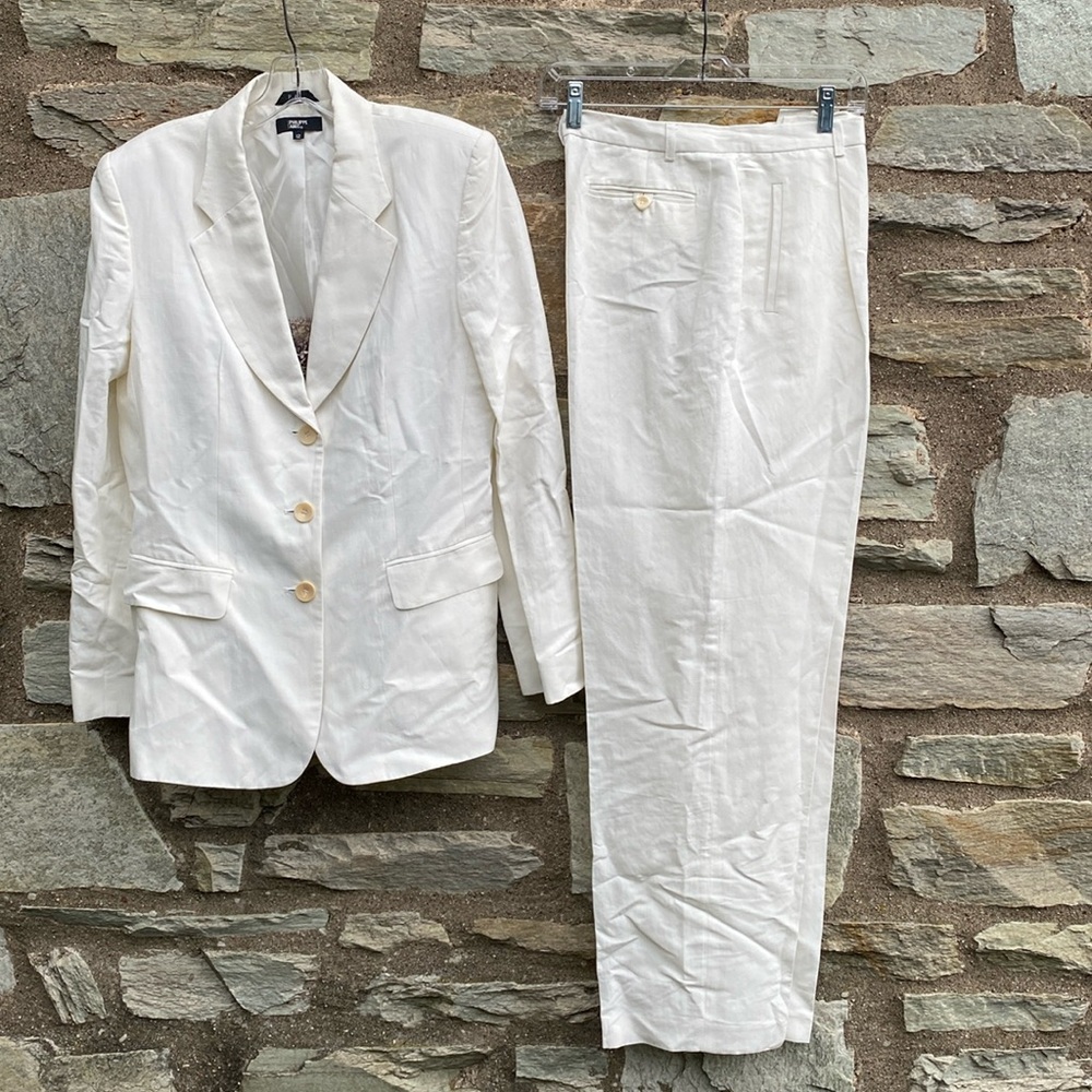 Philippe Adec Paris Linen Blend Suit